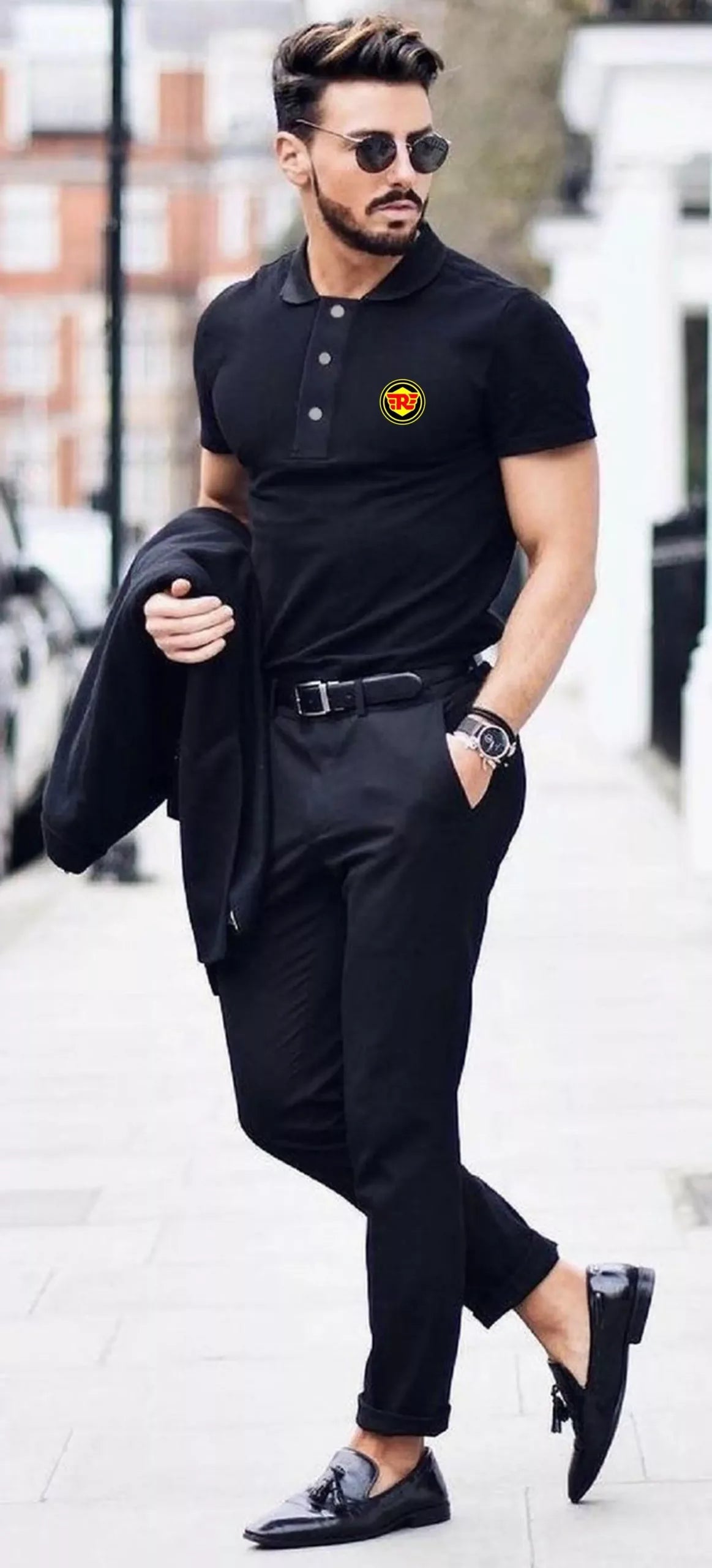 Men’s Poly Cotton Solid Half Sleeves Polo T-Shirts