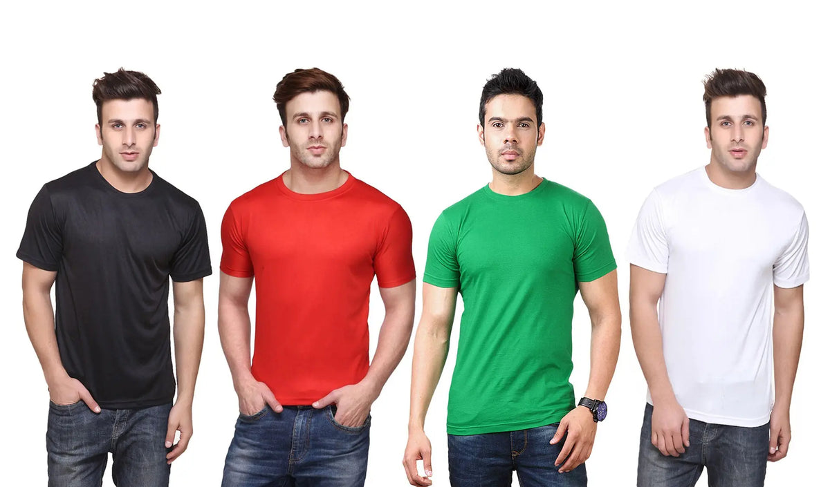 DRI-FIT Round Neck T-shirt For Men (Pack of 4)