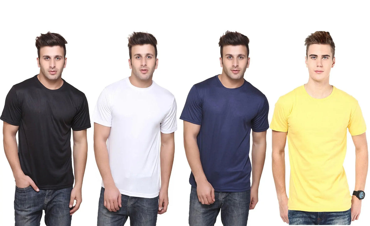 Men’s DRI – FIT Round Neck T-shirt (Pack of 4)