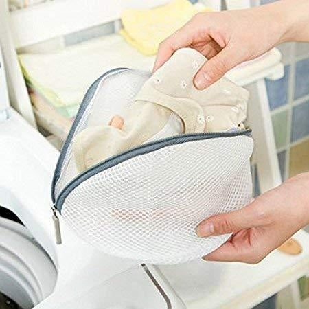 Double Layer Mesh Laundry Washing Bag with Zipper