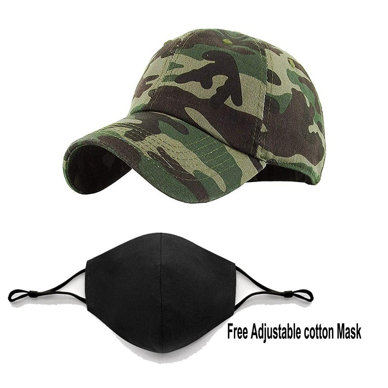 Plain Printed Unisex Cap – Army (KK-2263529)