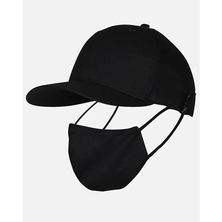 Plain Printed Unisex Cap – Black (KK-2263528)