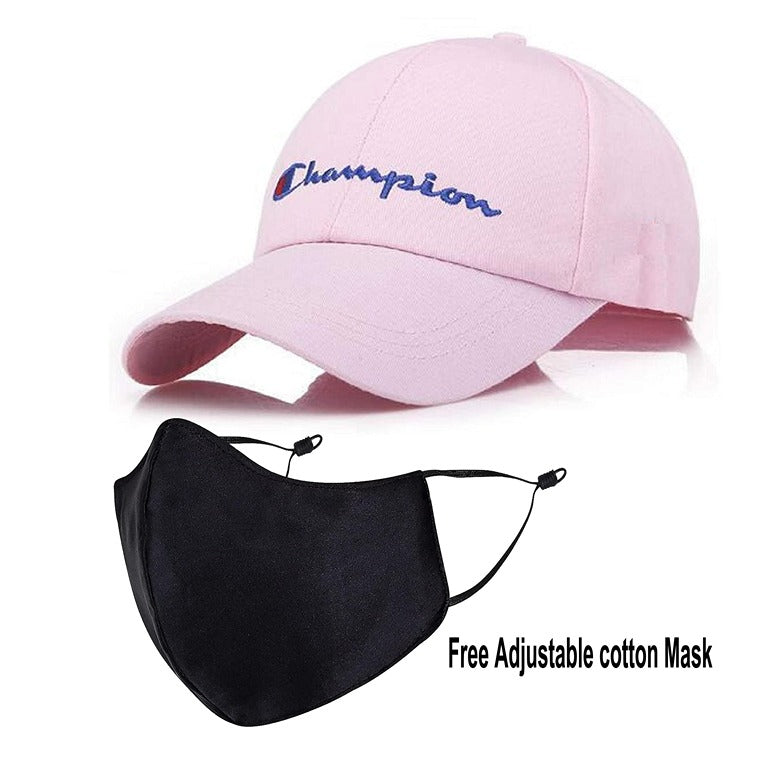 Plain Printed Unisex Cap – Pink (KK-2263531)