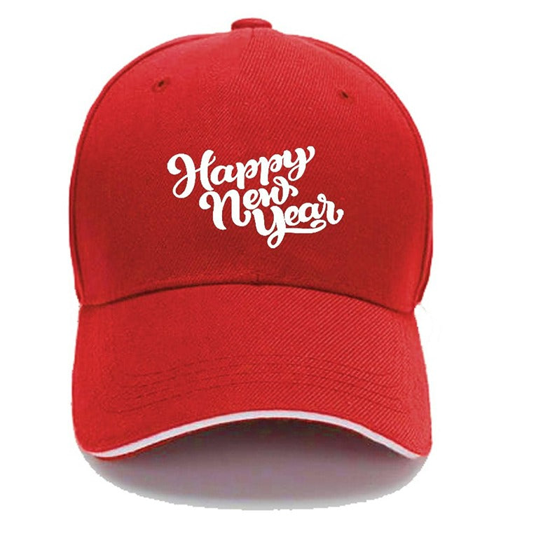 Plain Unisex Happy New Year Cap – Red (KK-2263479)
