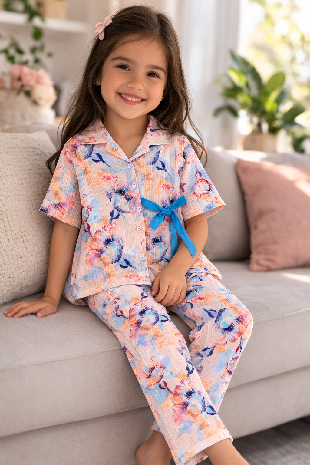 Floral Dream Girls Night Suit Set