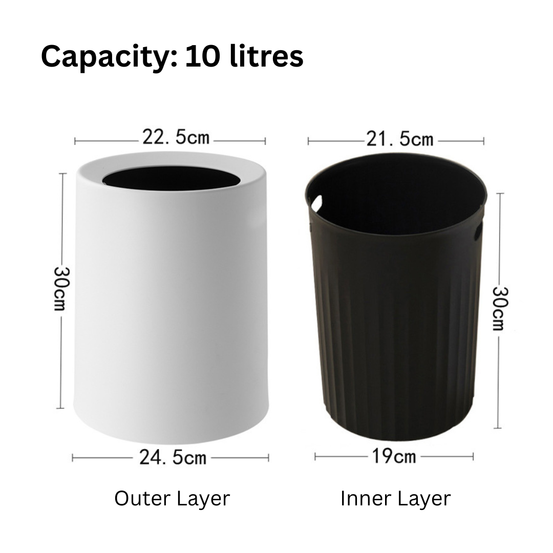 Heavy-Duty Open Top Trash Can