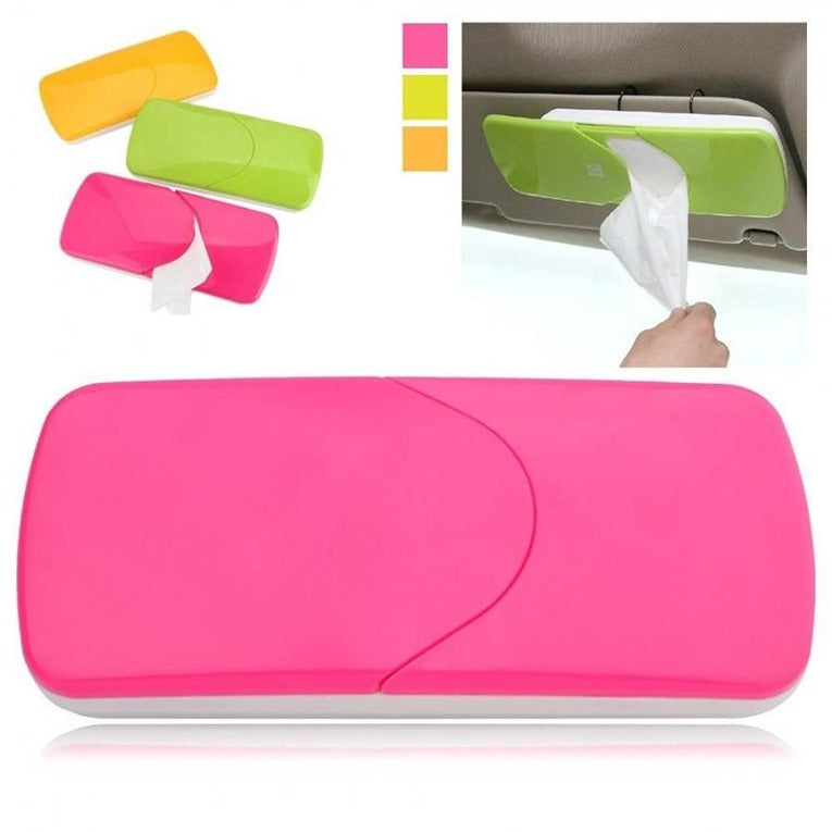 Car Tissue Holder-Shading Board Car Tissue Box Hanging Pumping Paper Napkin Holder with Clip (CLS-1997882)