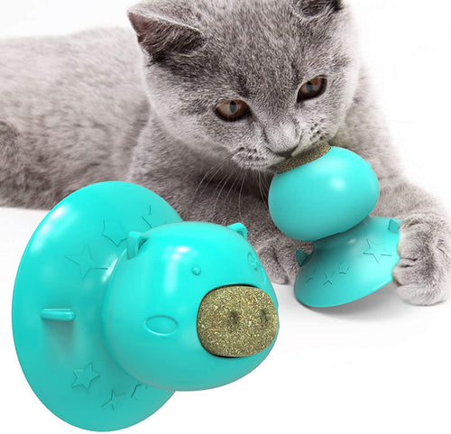 Catnip Ball – Enchanting Interactive Cat Lick Toy with Treat, Suction Cup Base, and Teeth Cleaning Function (CLS-60323827)