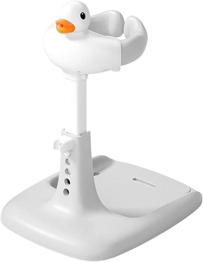 Adjustable Height Baby Shower Stand with Anti-Slip Base,Shower Standing Support Bath Stand,Portable Helper Baby,Free Mother Hands,Rack for 0-4yers
