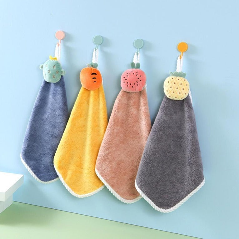 Cute Baby Hand Towel Coral Velvet Fabric (CLS-2388212)