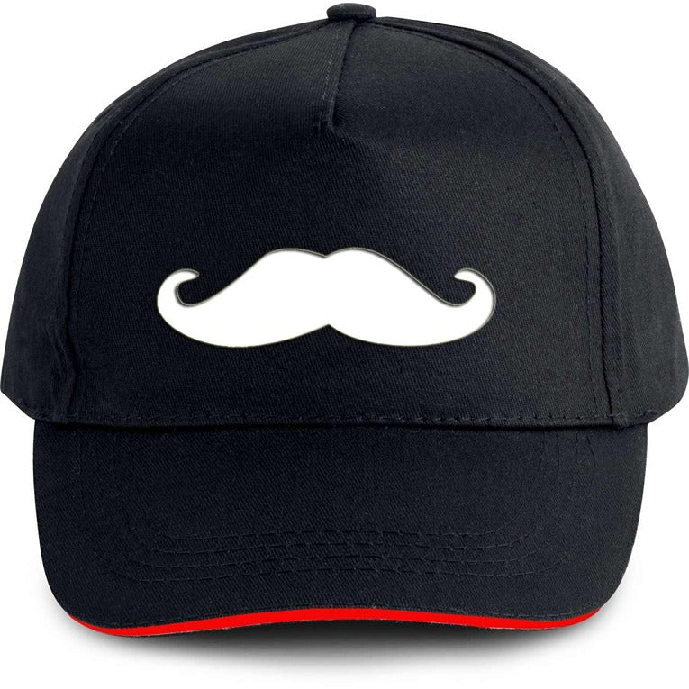 Plain Unisex Moustache Cap – Black (KK-2263500)