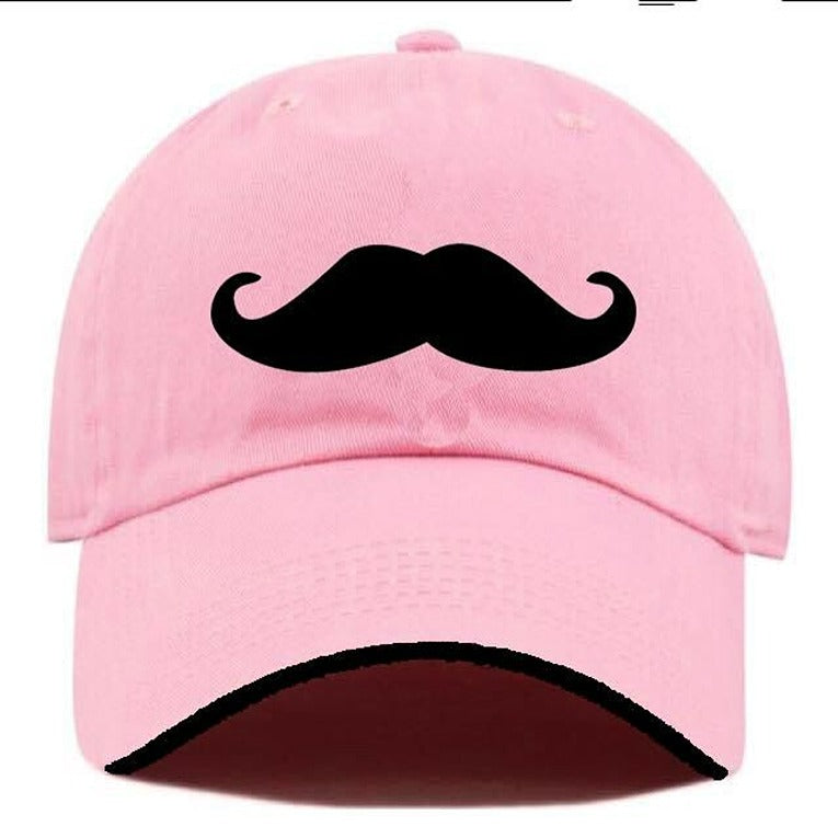 Plain Unisex Moustache Cap – Pink (KK-2263503)