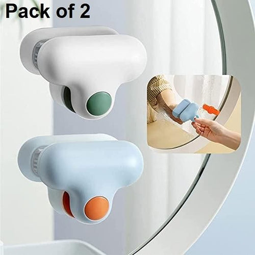 Glass Cleaner- T-Shaped Descaling Glass Brush, Bathroom Toilet Glass Mirror Wiper, Cleaning Brush( Pack of 2) (CLS-2309920)