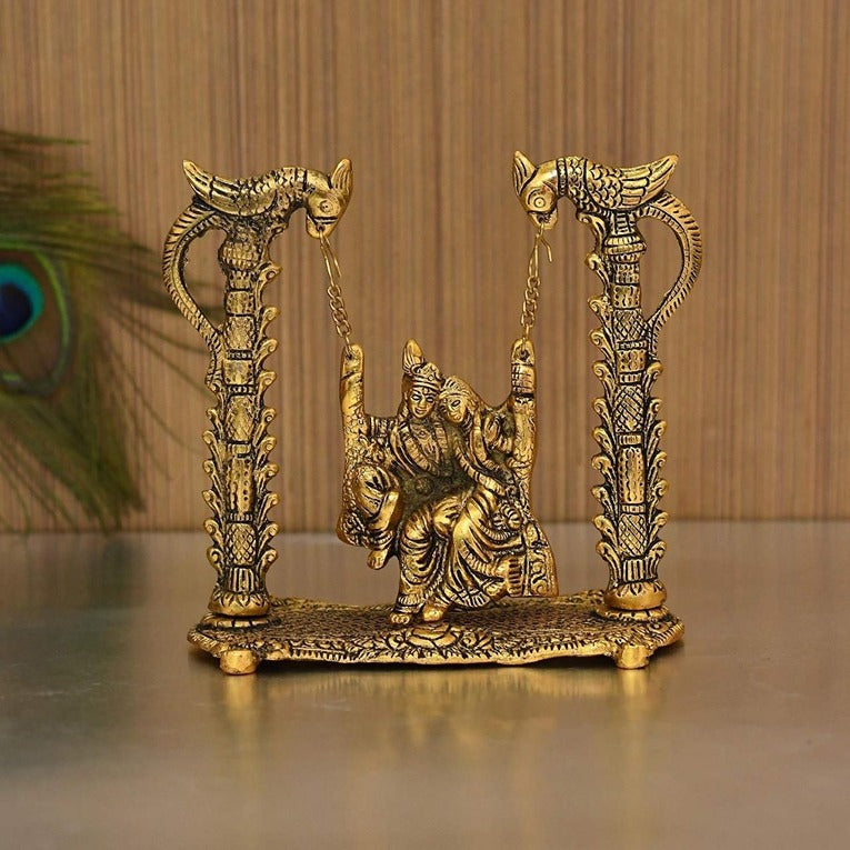 Gold Plated Radha Krishna Idol Showpiece (CS-1636263)