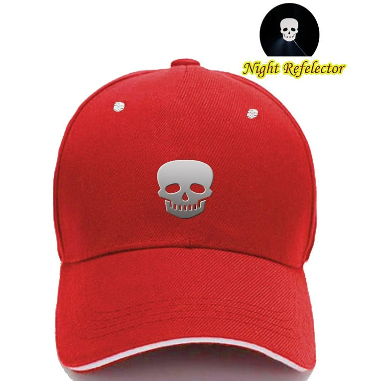 Trendy Night Reflector Skull Cap – Red (KK-2263438)