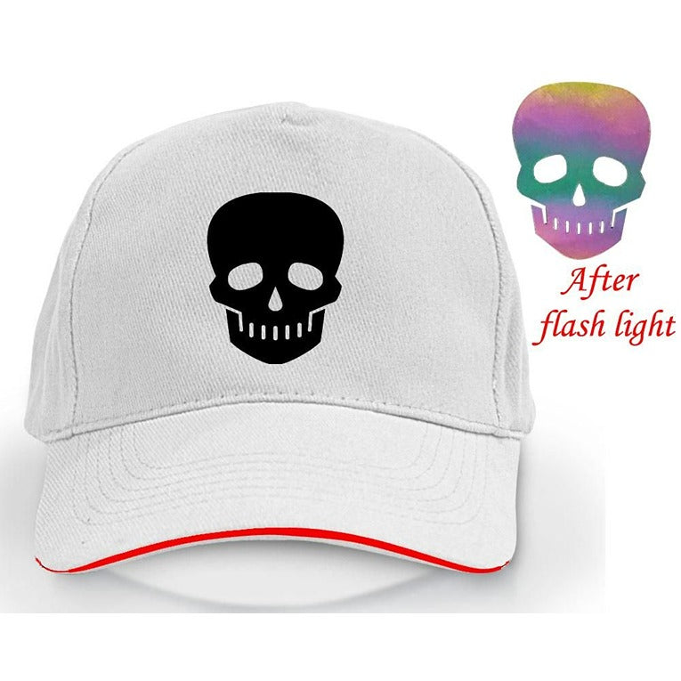 Trendy Night Reflector Skull Cap – White (KK-2263437)