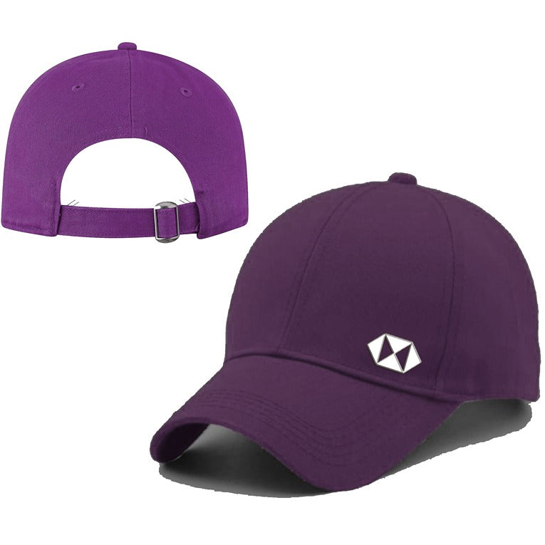 Trendy Printed Cotton Cap – Purple (KK-2306467)