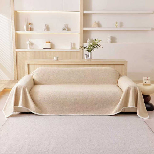 Coffee Elegance Chenille Sofa Cover : [EM-SC-44]