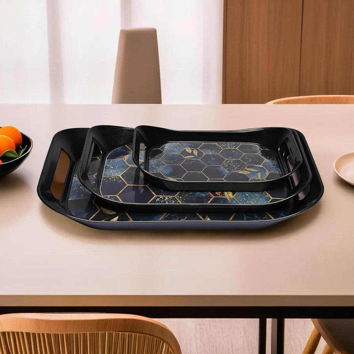 3-Piece Serving Tray Set