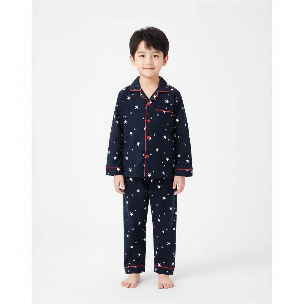Froquiliz Boys Star Print Night Suit Set