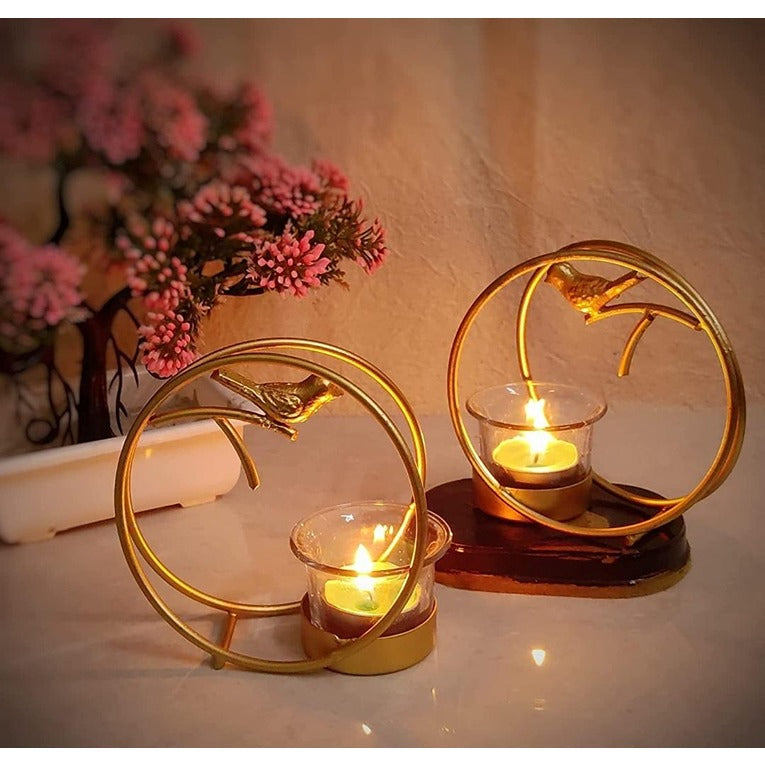 Iron Bird Tea Light Candle Holder Stand (CS-2385907)
