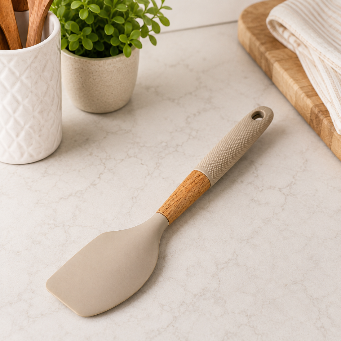 Premium Non-Stick Silicone Scraper