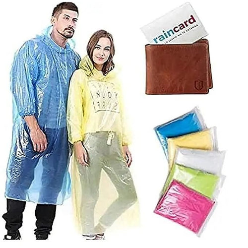 Knee -Length solid color Rain card pack of – 8 (CLS-2332466)