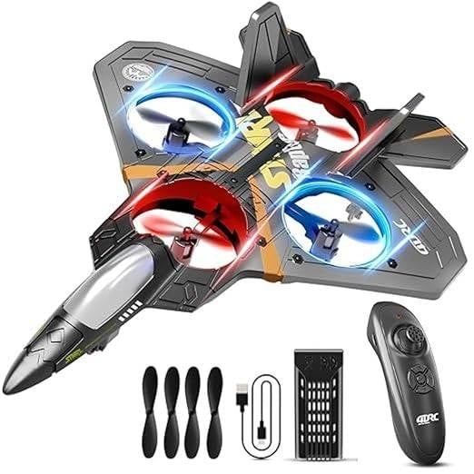 Remote Control Flying Aircraft Toy RC Jet with LED Lights