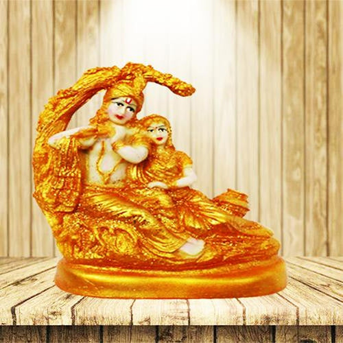 Lord Radha Krishna Idol Showpiece – 18 cm (CS-2357304)
