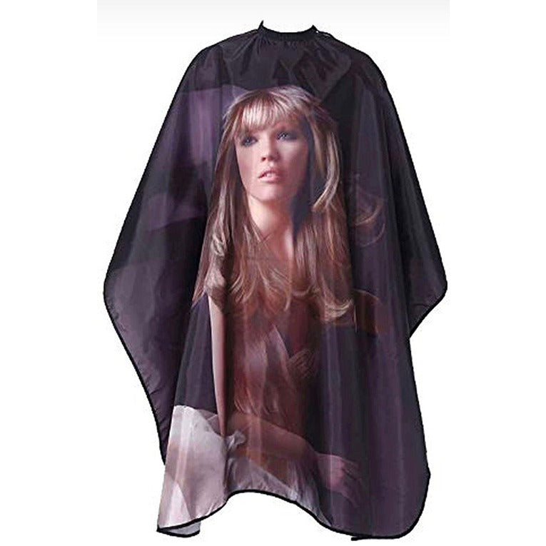 Multicolored Hair Cutting Apron Hairdressing Gown Cape Hair Cutting Barber Cloth Salon Accessories (Pack of 1) (CLS-2389286)