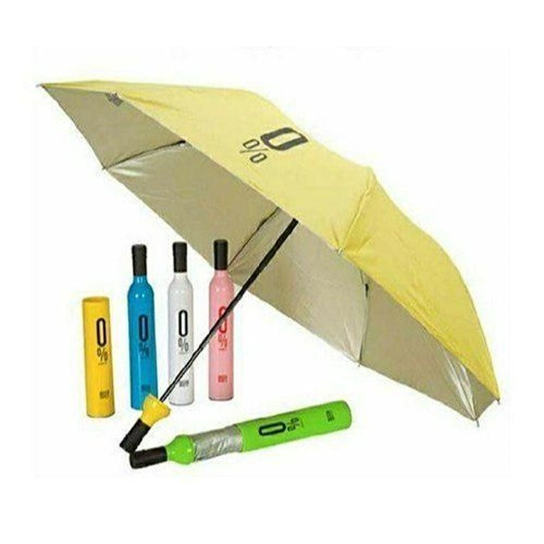 Newest wine bottle shaped Umbrella with plastic cover (Assorted Color) (CLS-2332477)