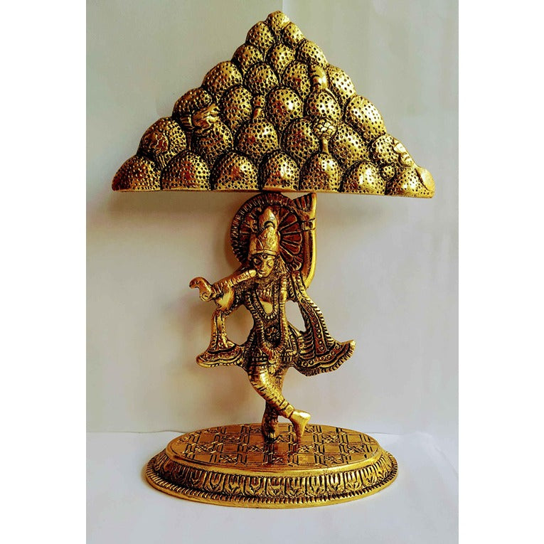 Krishna Idol with Goverdhan Parvat on Finger Statue Sculpture (CS1720032)