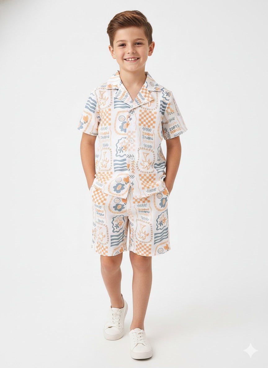 Little Explorer Tropical Print Co-Ord Set