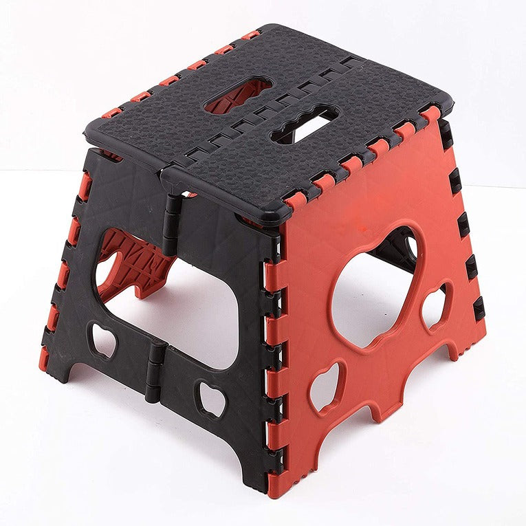 Plastic Multipurpose Portable 150 kg Capacity Folding Stool (12 Inch Height) (CLS-2389955)