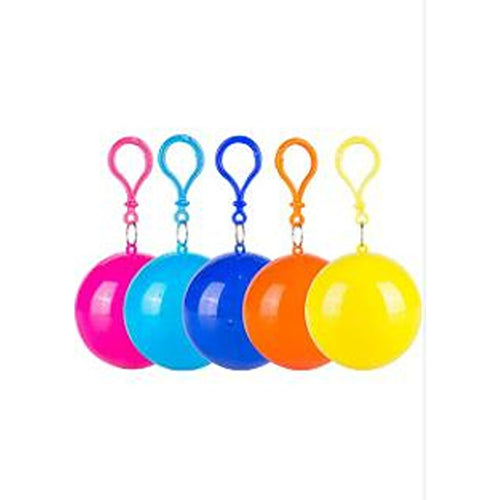 Raincoats Waterproof Rain Poncho in A Ball for Traveling Camping Outdoor (Pack of 5) (CLS-2389416)