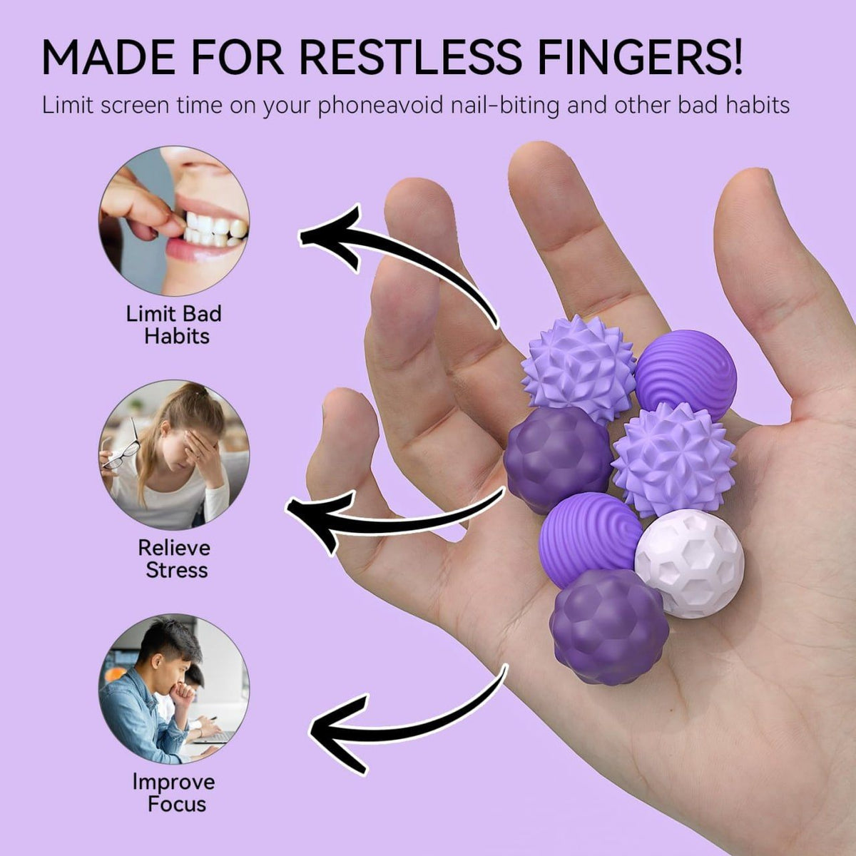 Magnetic Attraction Stress Balls with Silicone Shell and Storage Box