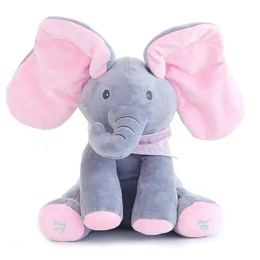 Interactive Musical Baby Peek a Boo Elephant
