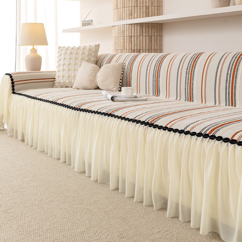 Elegance Chenille Orange Sofa Cover : [EM-SC-42]
