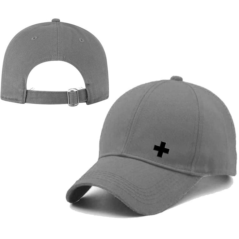 Classic Plain Printed Unisex Cap – Grey (KK-2263559)