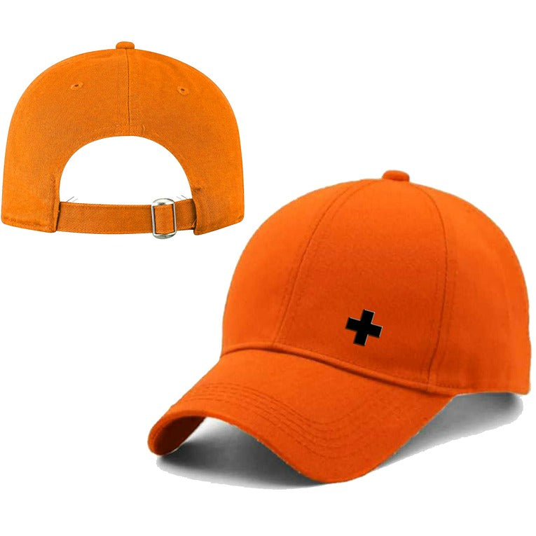 Classic Plain Printed Unisex Cap – Orange (KK-2263560)