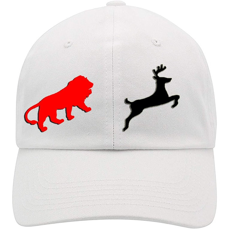 Classy Printed Cotton Cap – White (KK-2215814)