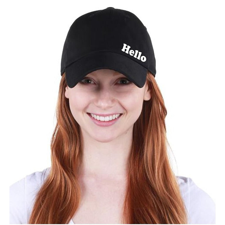 Classy Plain Printed Unisex Cap – Black (KK-2263427)