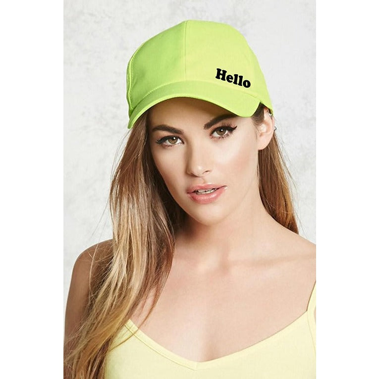 Classy Plain Printed Unisex Cap – Green (KK-2263428)