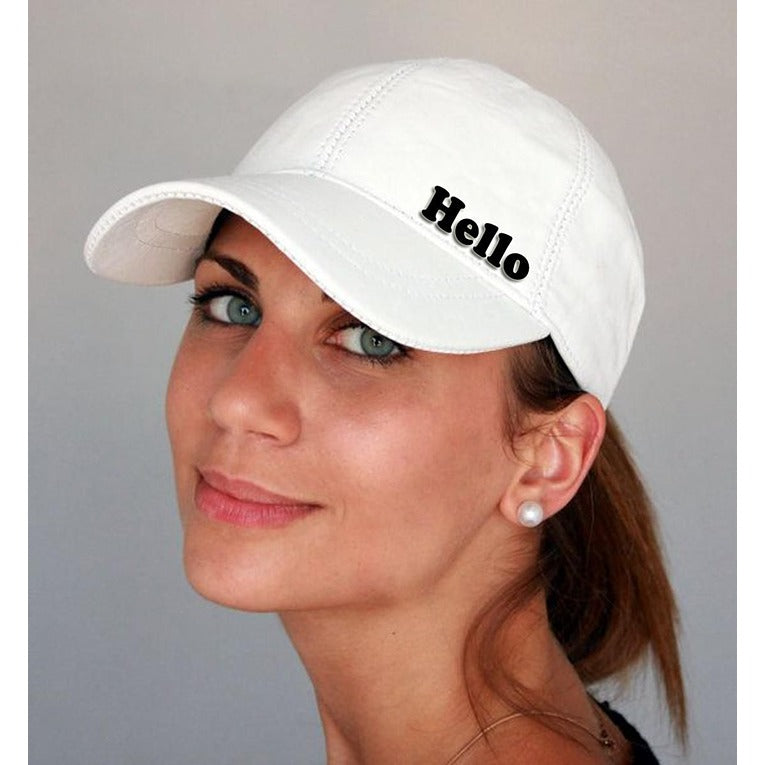 Classy Plain Printed Unisex Cap – White (KK-2263426)
