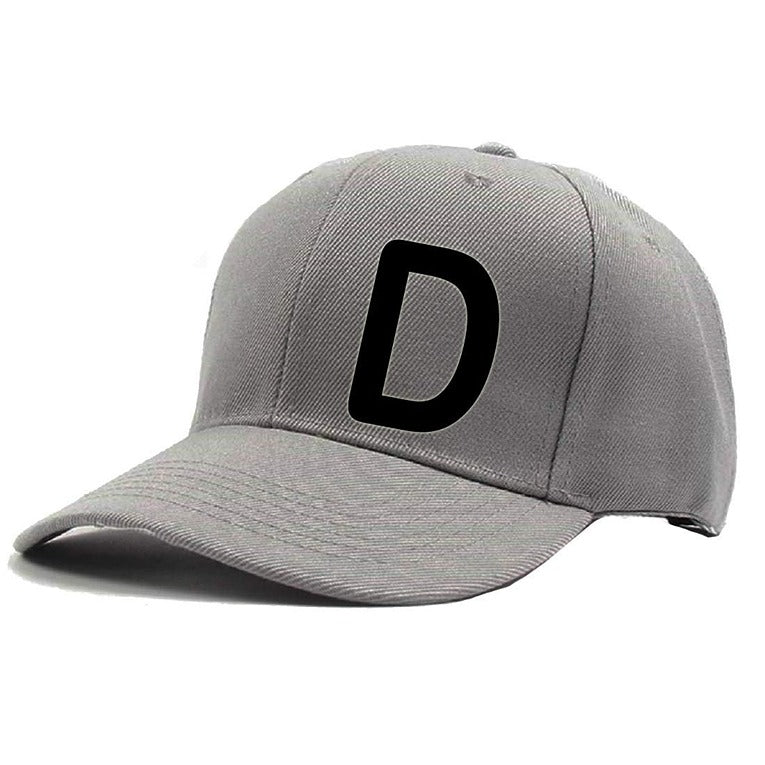 Unisex Plain D Printed Cotton Cap – Grey (KK-2217262)