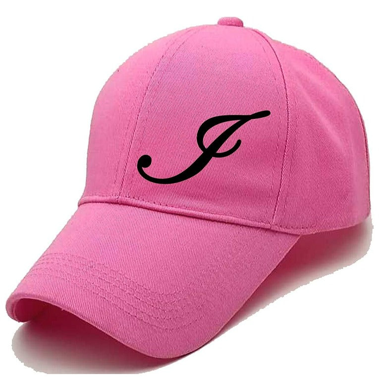 Unisex Plain I Printed Cotton Cap – Pink (KK-2215767)