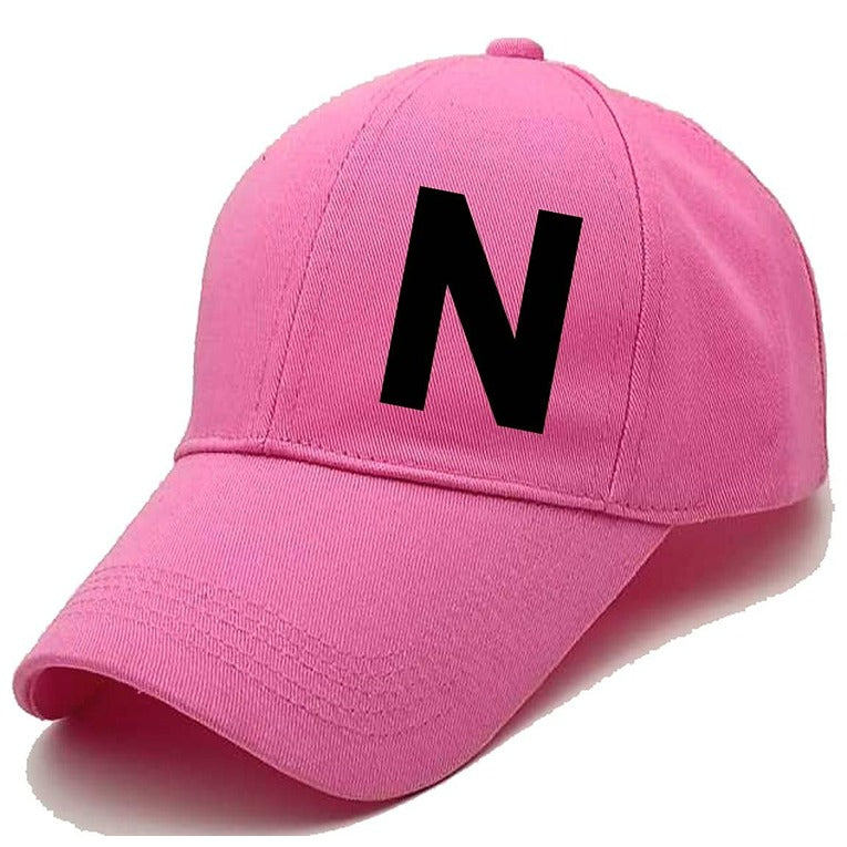 Unisex Plain N Printed Cotton Cap – Pink (KK-2215769)
