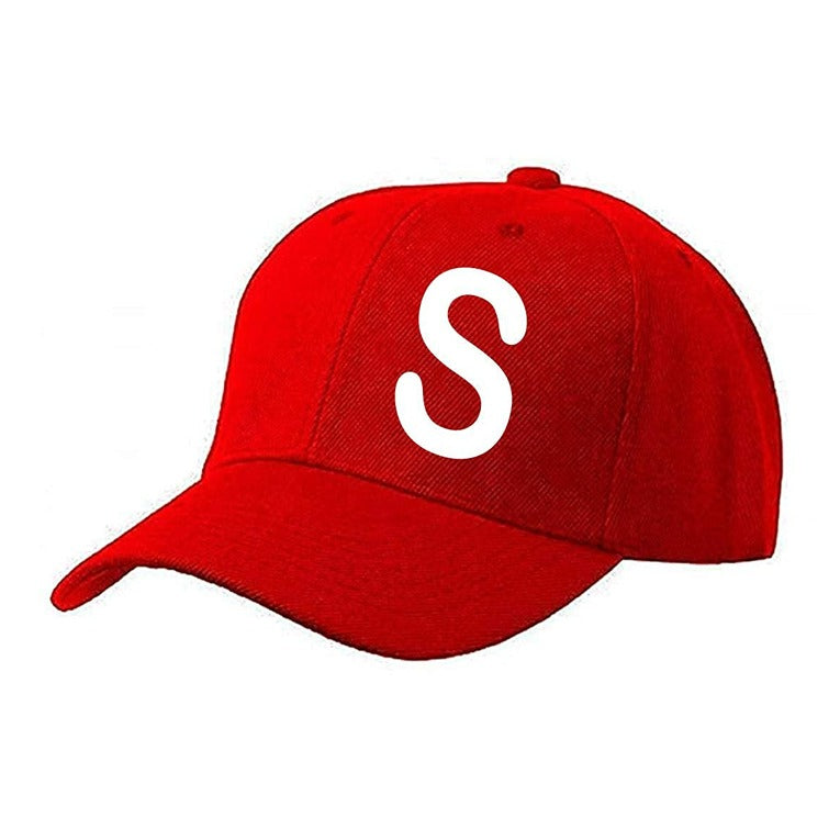 Unisex Plain S Printed Cotton Cap – Red (KK-2217167)