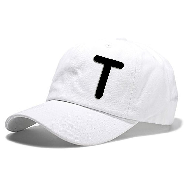 Unisex Plain T Printed Cotton Cap – White (KK-2217195)