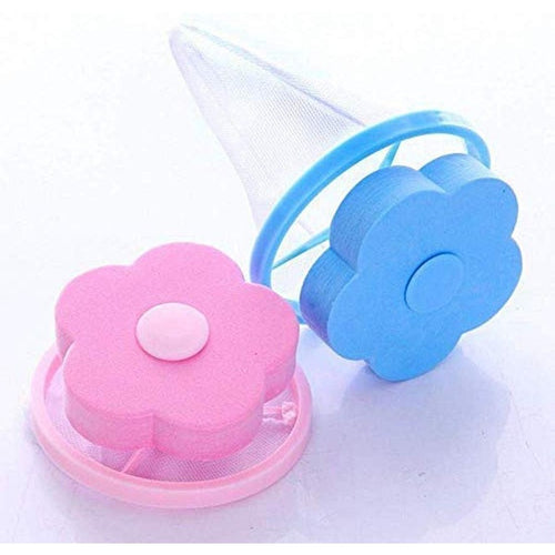 Washing Machine Floating Lint Mesh Bag Net Hair Filter(Random Color ) 2pc (CLS-2389523)